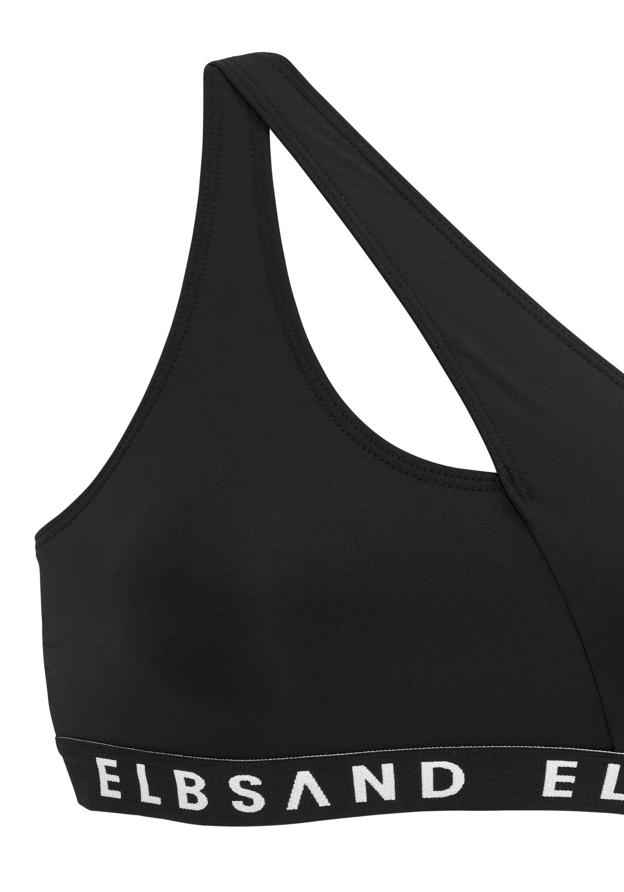 Elbsand Bustier-Bikini mit Markenschriftzügen in Kontrastfarbe – Bild 4 von 5