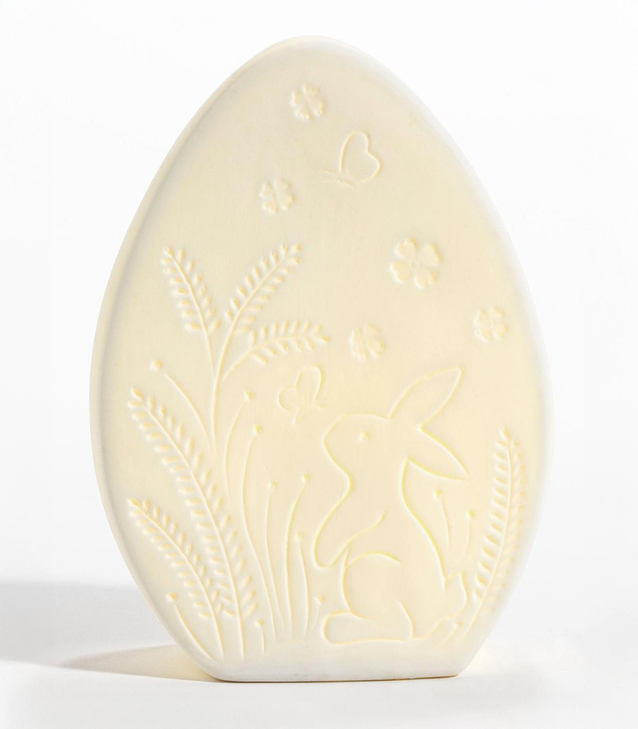 casa NOVA LED Dekolicht LEMMY, Weiß, Porzellan, Batteriebetrieben, LED fest integriert, Extra-Warmweiß, B 11,5 x H 15,6 x T 4,7 cm