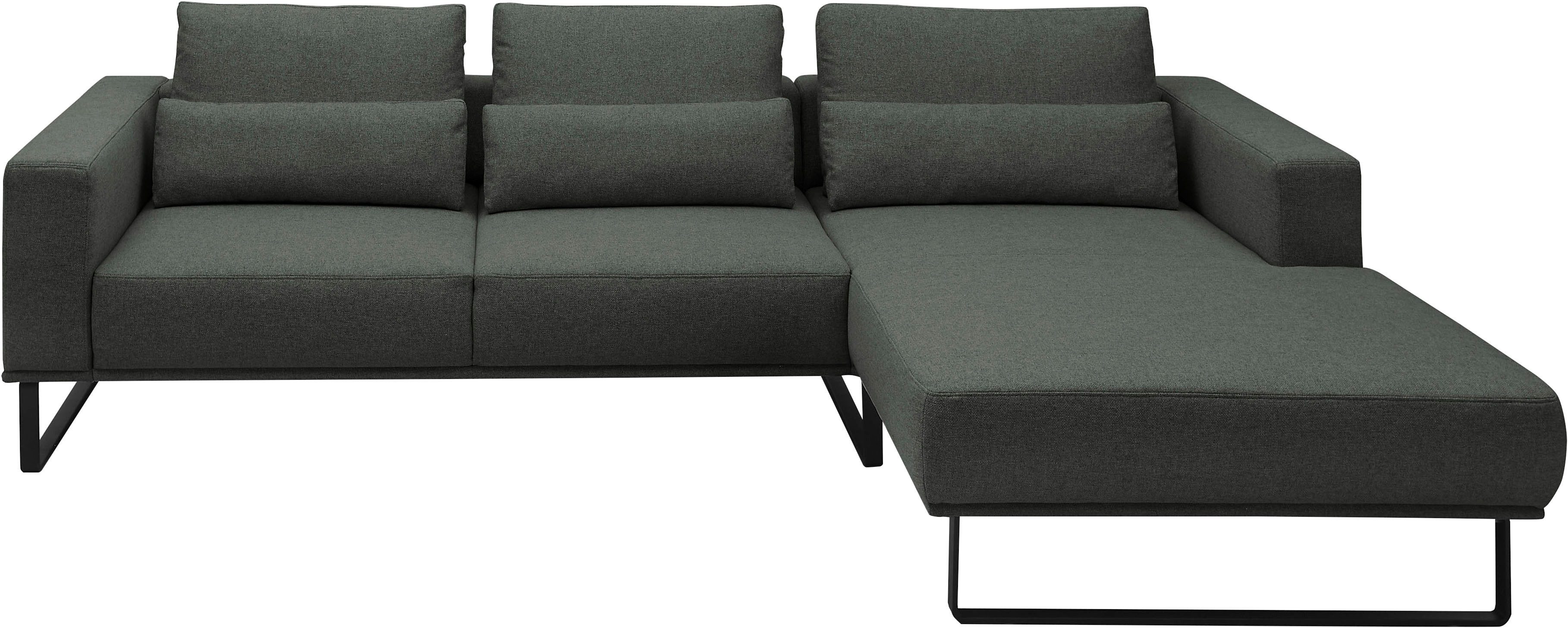 Musterring Ecksofa JustB! PM100, Modernes Design mit schwarzen Metallkufen und 292 cm Breite - 6 Farben