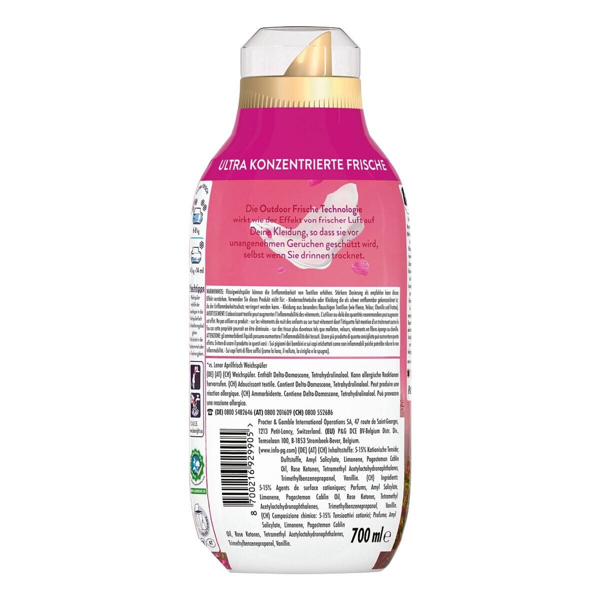 LENOR Luftfrisch Wildblumenfeld Weichspüler (50 WL, 700 ml)