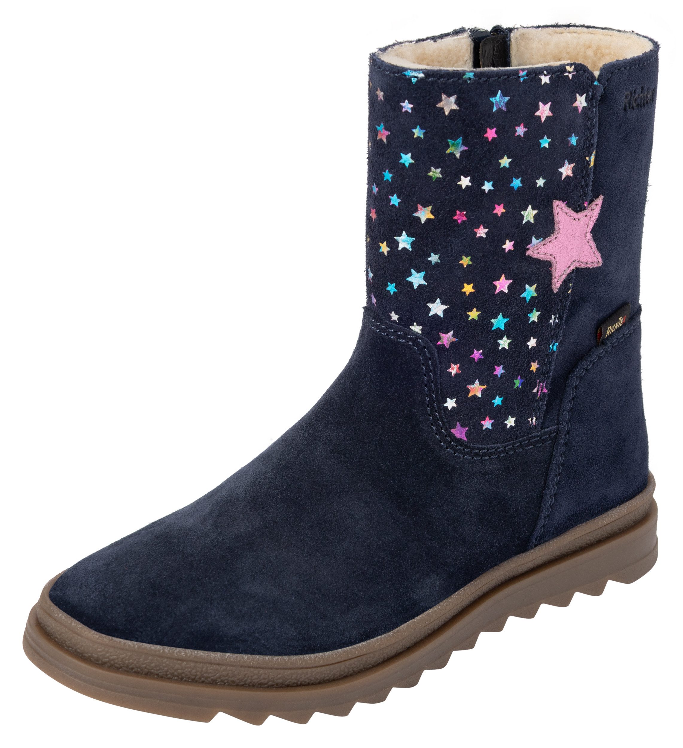 Richter Anna Stiefel Winterboots mit Glitzersternen, Größenschablone zum Download