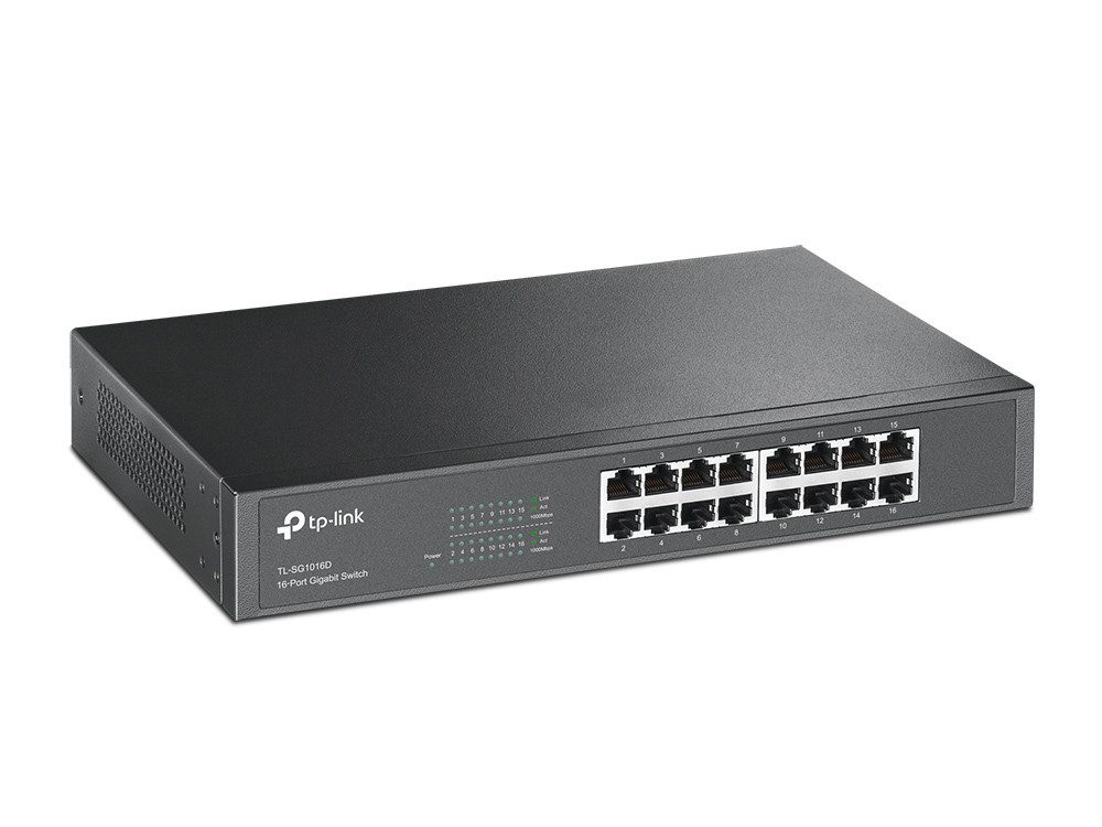 TL-SG1016D 16-Port Gigabit Switch Netzwerk-Switch