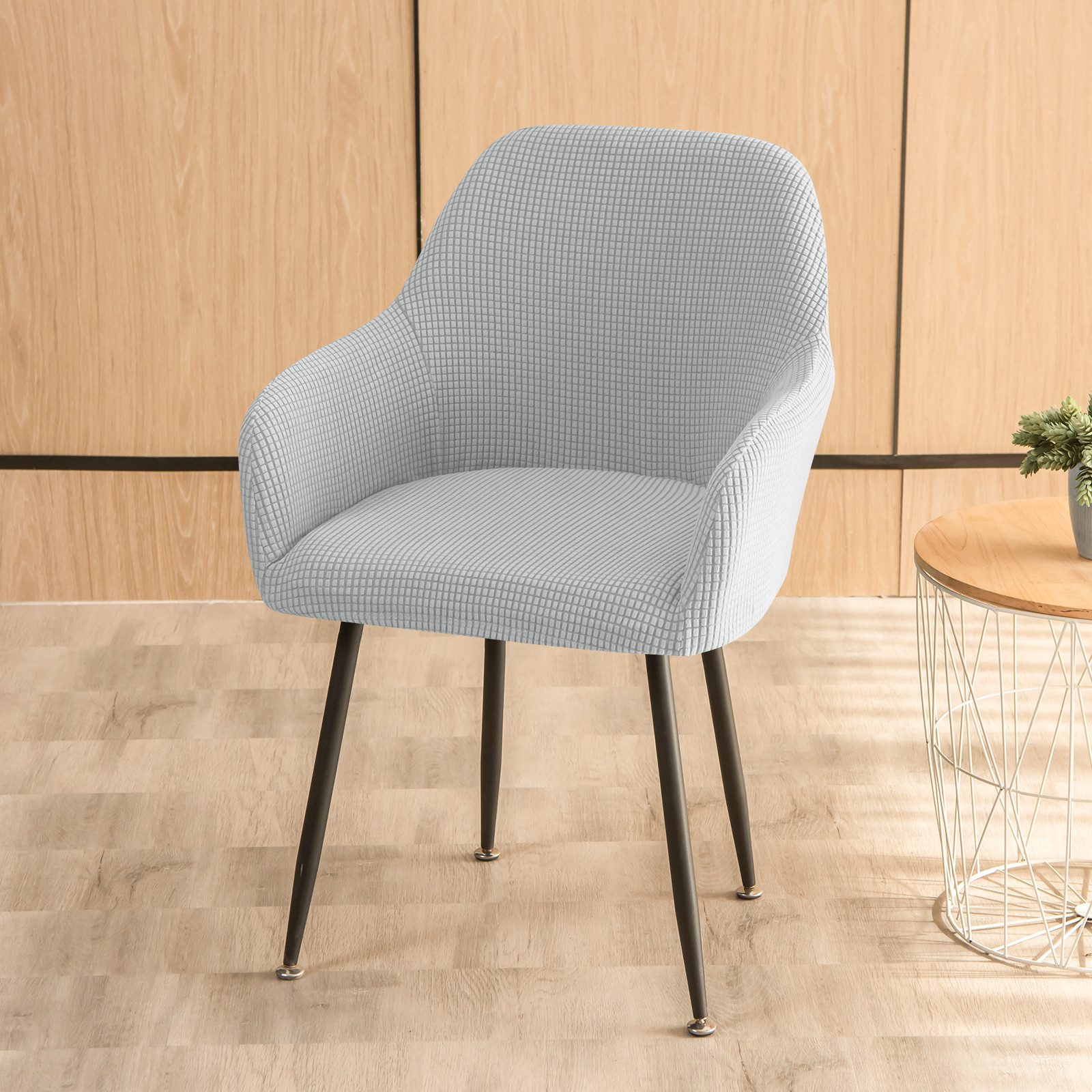 Zyronn Stuhlhusse Stretch Stuhlhussen-Bezüge Mit Armlehne, Stuhlhusse – Bild 5 von 5