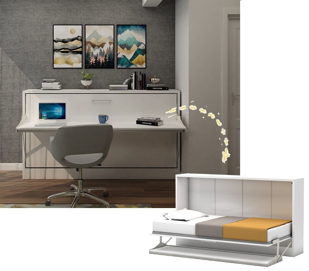 Multimo Schrankbett »TABLE BED Wandbett / Schrankbett mit Schreibtisch,  90x190 cm« inkl. Lattenrost online kaufen | OTTO