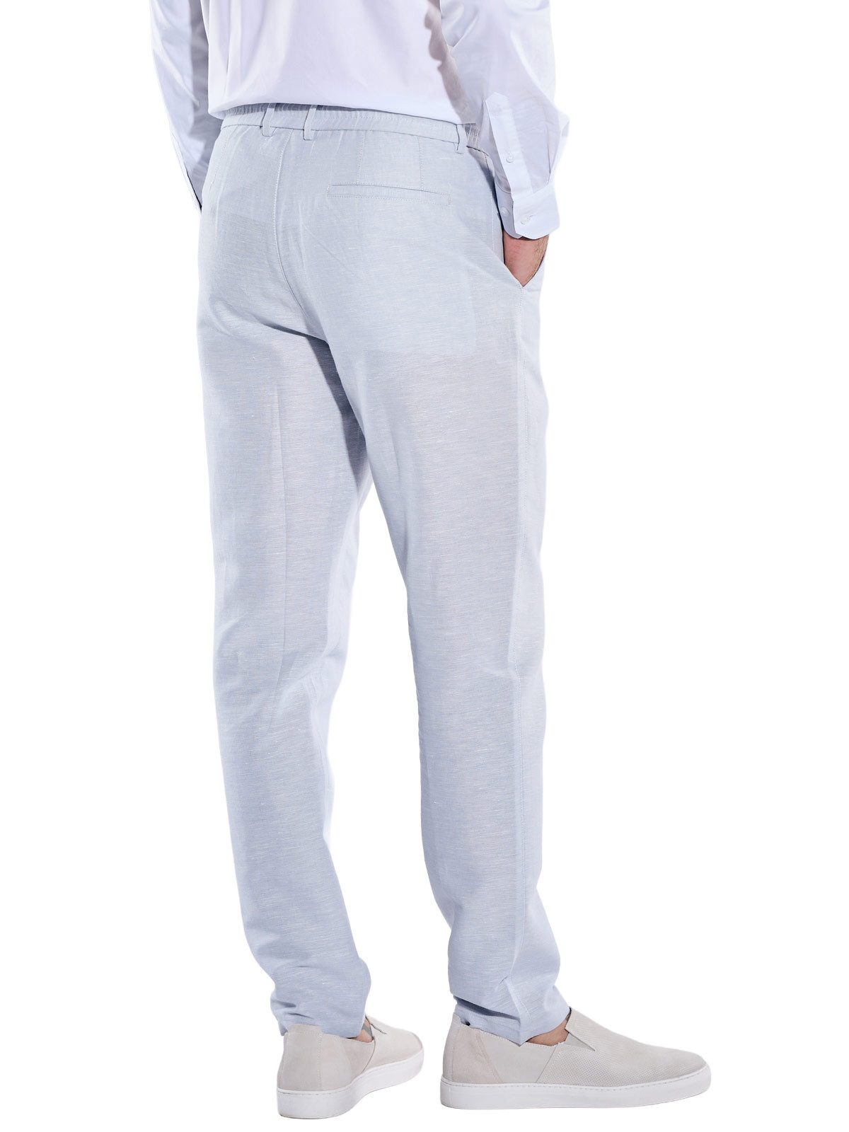 emilio adani Anzughose Herren Anzughose slim fit, Hellblau