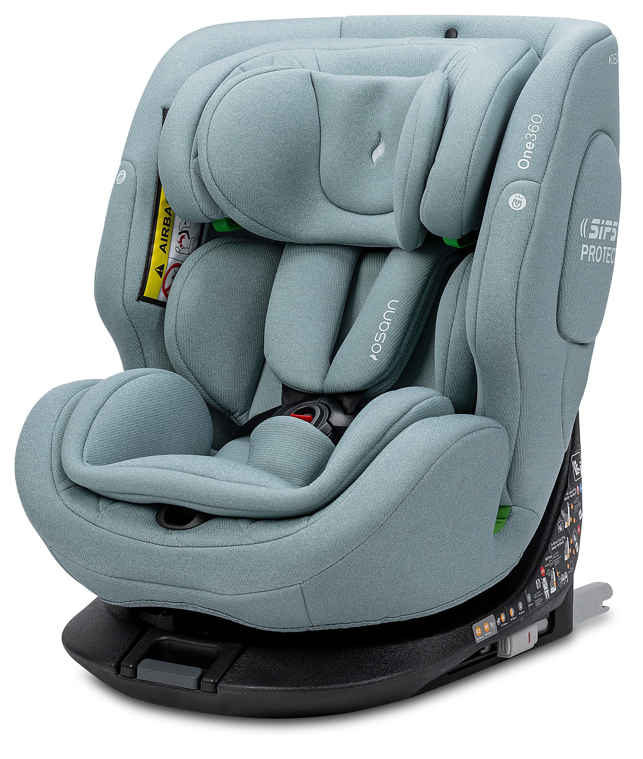 Osann Autokindersitz One360 i-Size, ab: Geburt, bis: 12 Jahre, ab: 40 cm, bis: 150 cm, 360° drehbarer Reboarder Kindersitz Isofix,40-150 cm, Baby Autositz