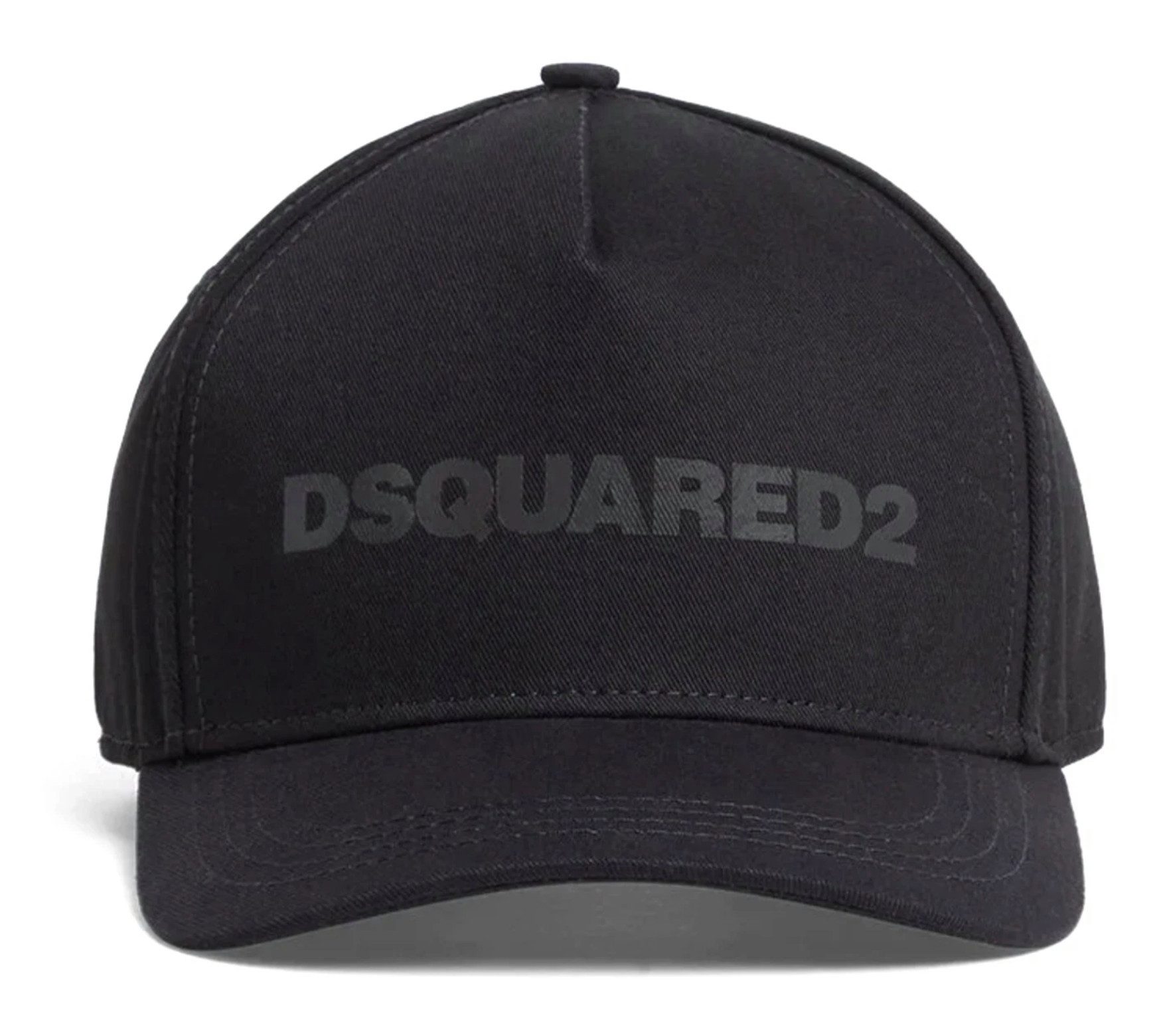 Dsquared2 Baseball Cap Basecap Cap Icon Black VIP Mütze Basebalkappe Unisex Klassische Panel-Struktur mit sichtbaren Nähten