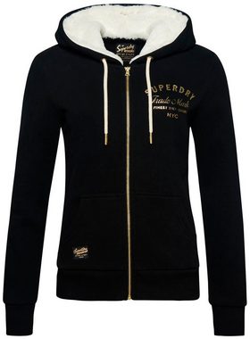 Superdry Kapuzensweatshirt LUXE METALLIC LOGO ZIPHOOD