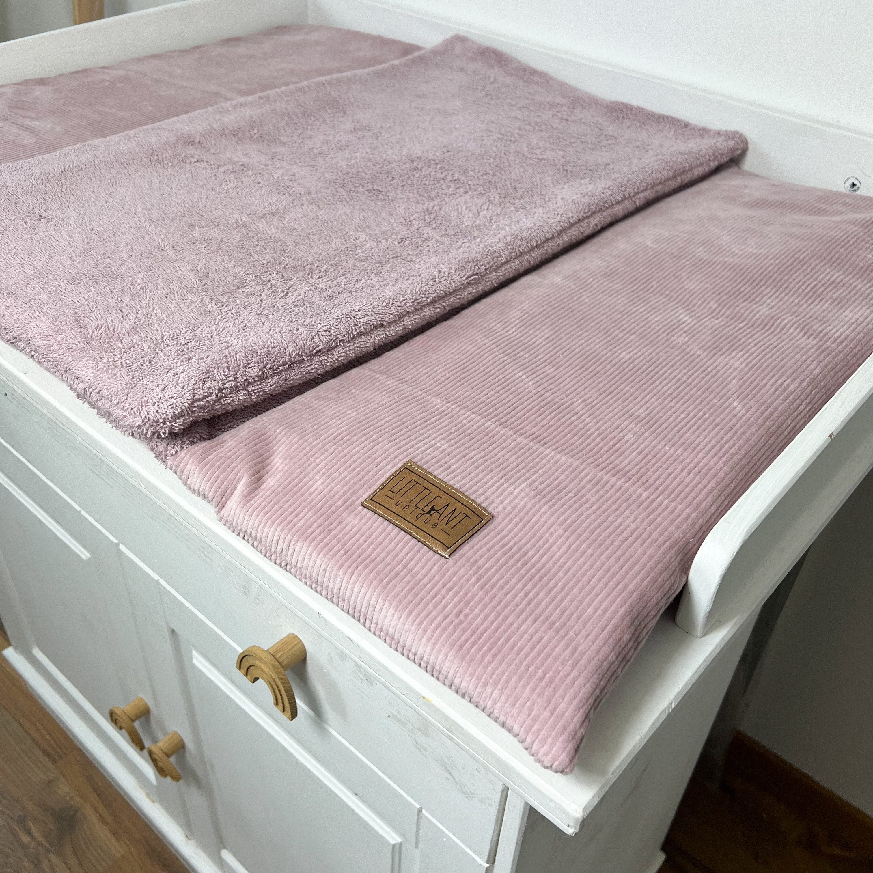 LittleANTunique Wickelauflage WICKELTISCHAUFLAGE CORD ROSA günstig online kaufen