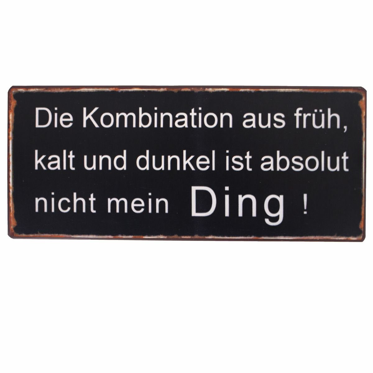 Lafinesse Metallschild LaFinesse - Die Kombination aus früh,... Metallschild, (Stück, 1 St)