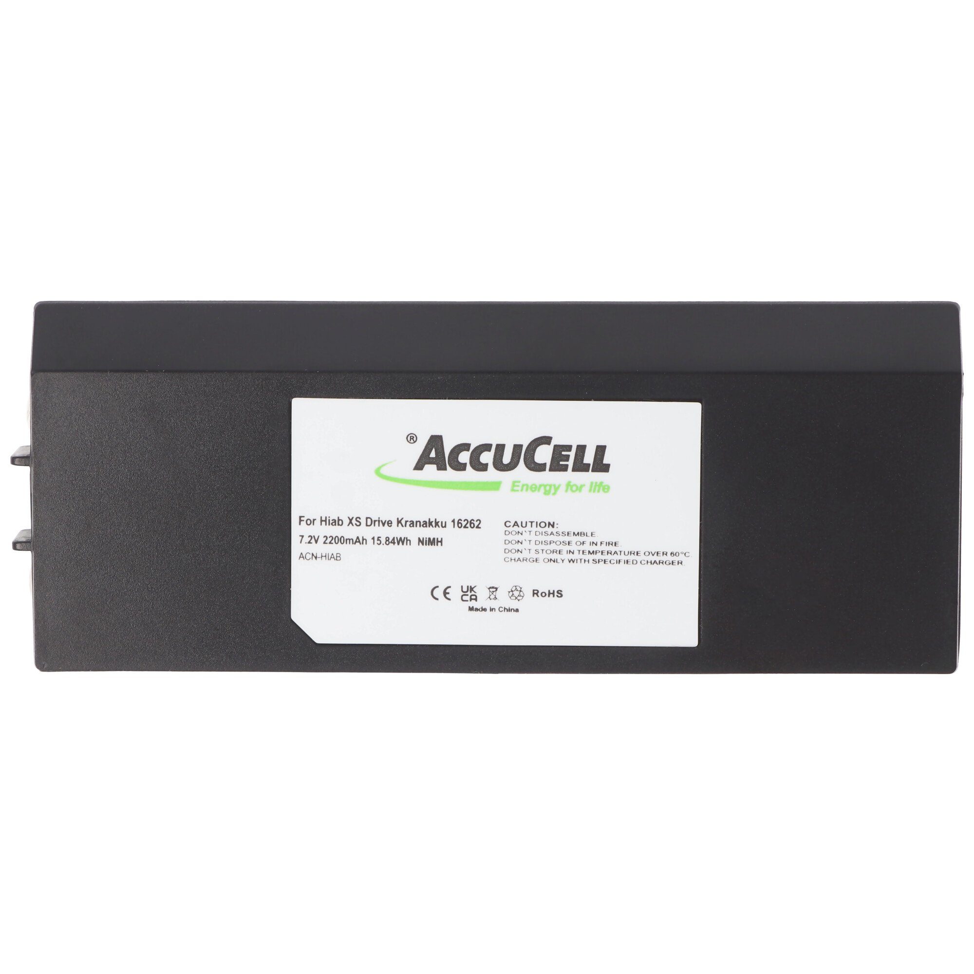 2000 mAh Akku AccuCell Akku passend 2000mAh Kranakku V) 3786692, für Drive (7,2 XS 16262, den Hiab