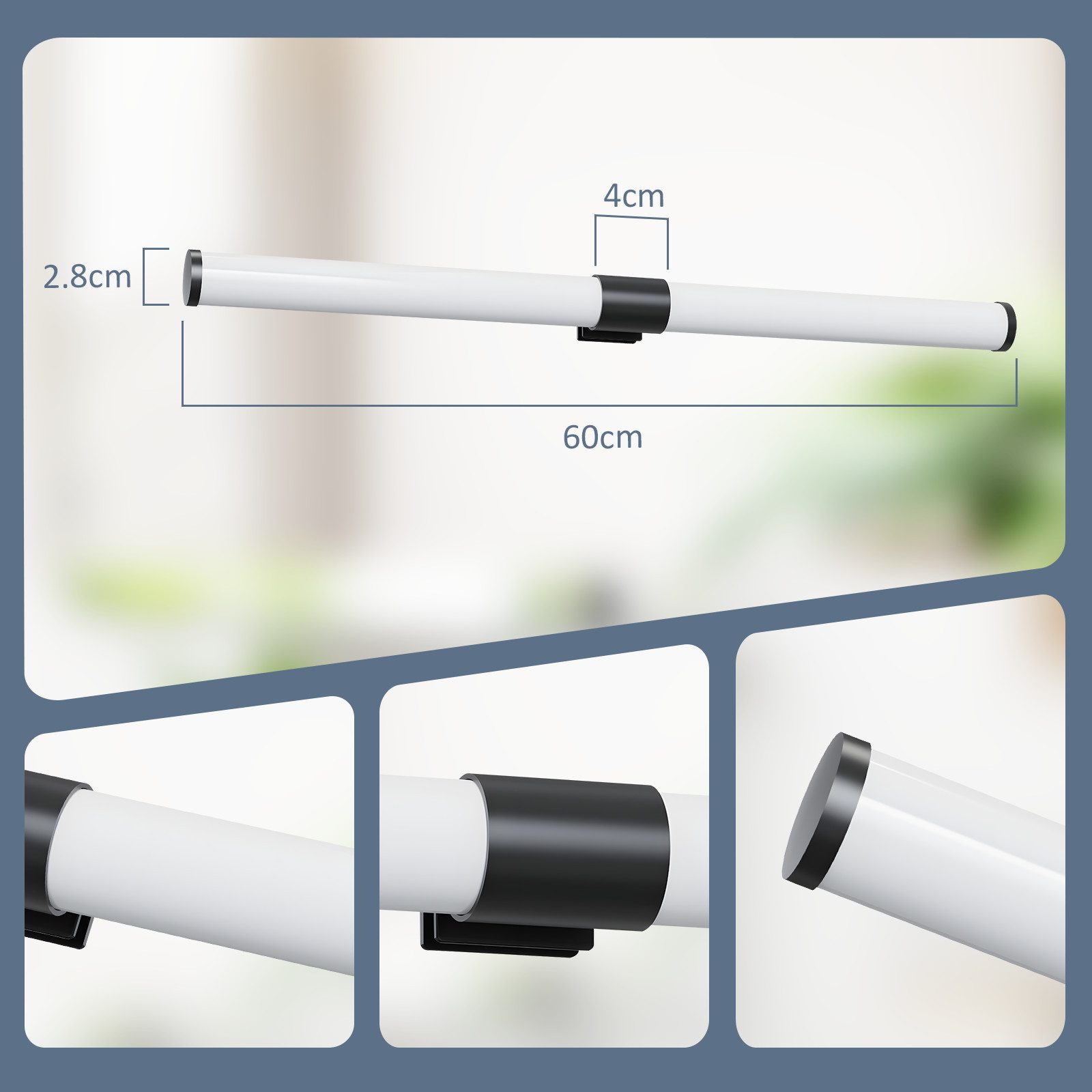 ZMH LED Spiegelleuchte Modern 40/60CM Badezimmer günstig online kaufen