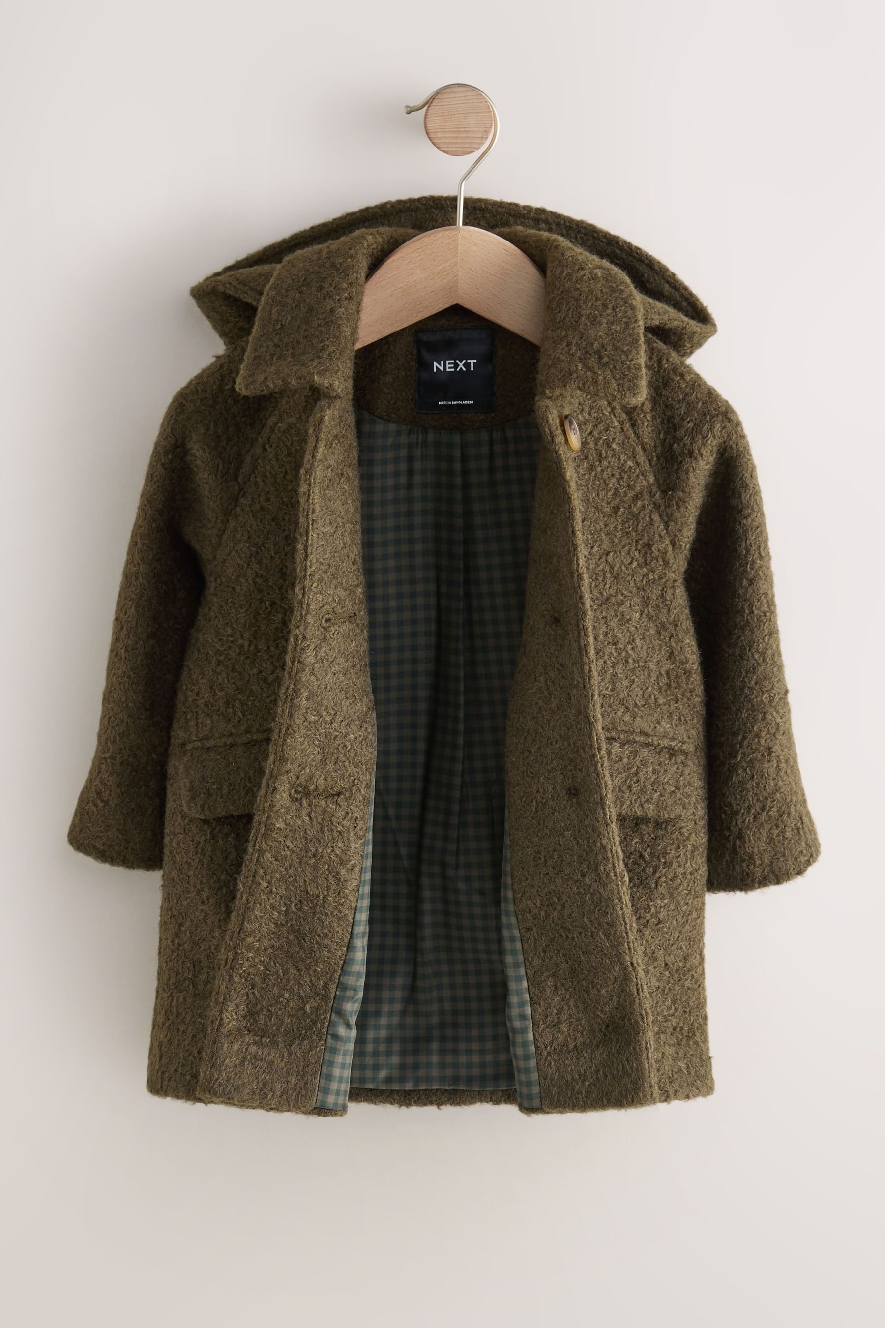 Next Kurzmantel Relaxed Fit Mantel mit Wollanteil (1-tlg)