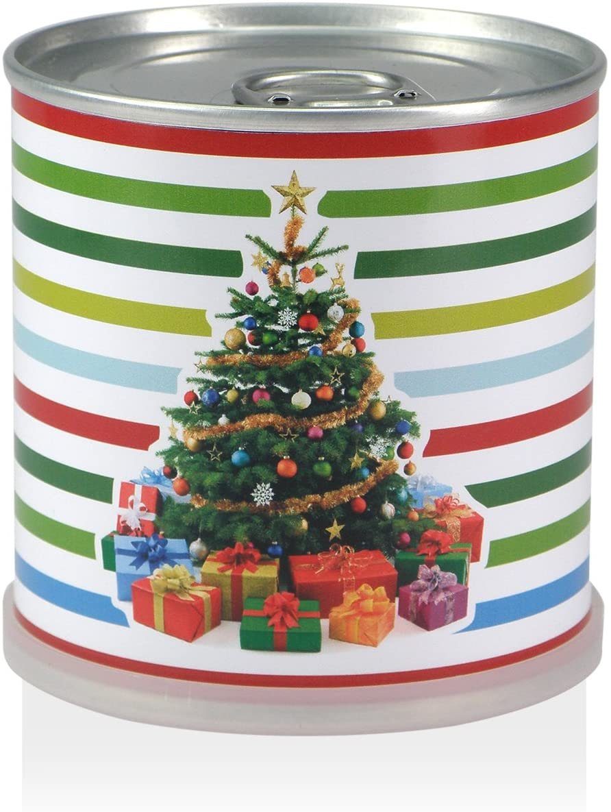 und Geschenke Weihnachtsbaum der Dose Bunte - in Streifen Anzuchttopf MacFlowers® Baum,