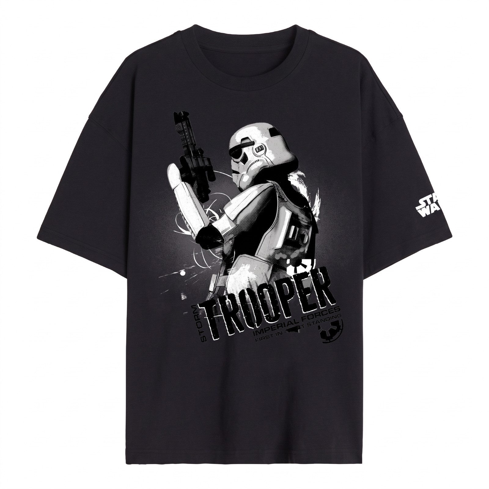 Disney Print-Shirt Star Wars Storm Trooper Weihnachten Herren T-Shirt Kurzarm Shirt Gr. S bis XXL - 100% Baumwolle