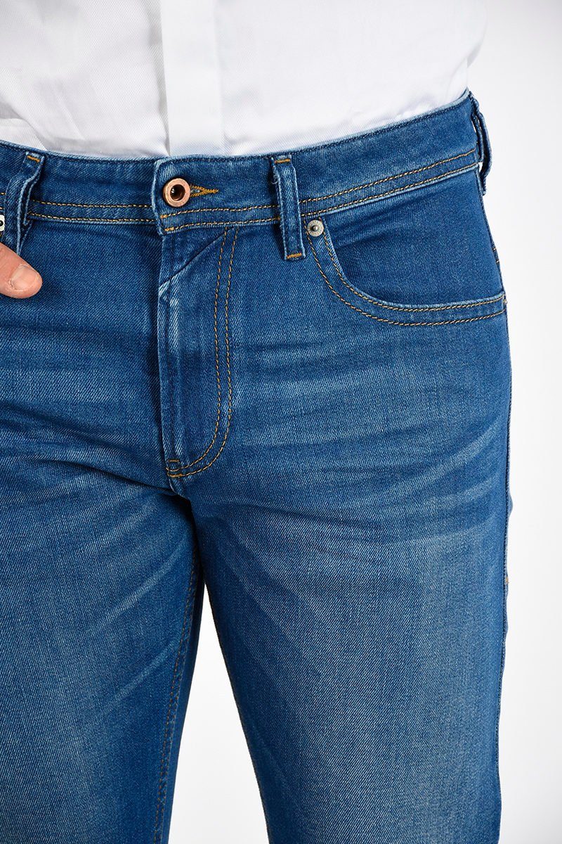 Diesel Slim-fit-Jeans Herren Länge: Thommer Blau, 084RM Stretch, 5-Pocket-Style, Röhrenjeans, L32