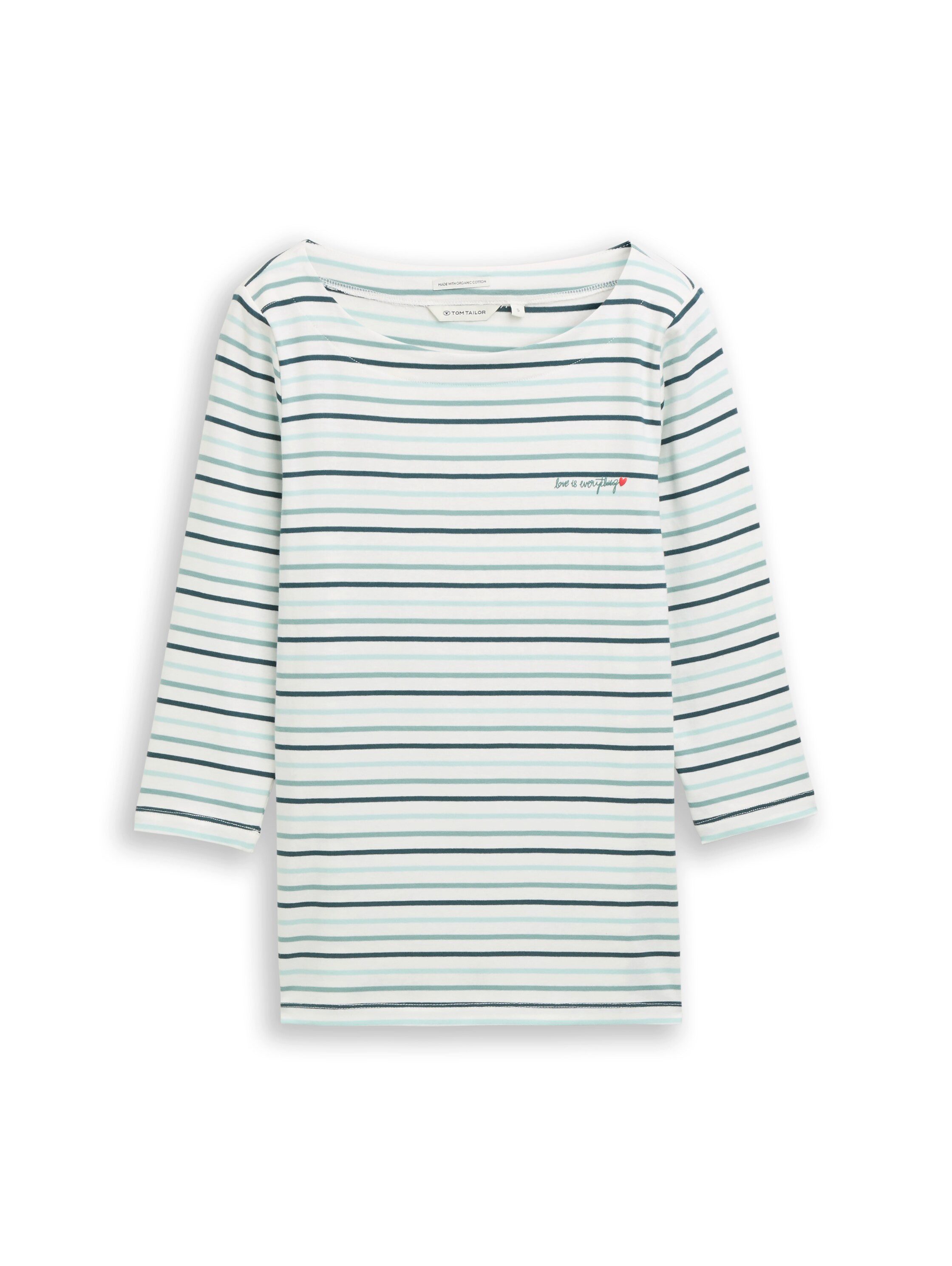 TOM TAILOR 3/4-Arm-Shirt im Streifen-Design