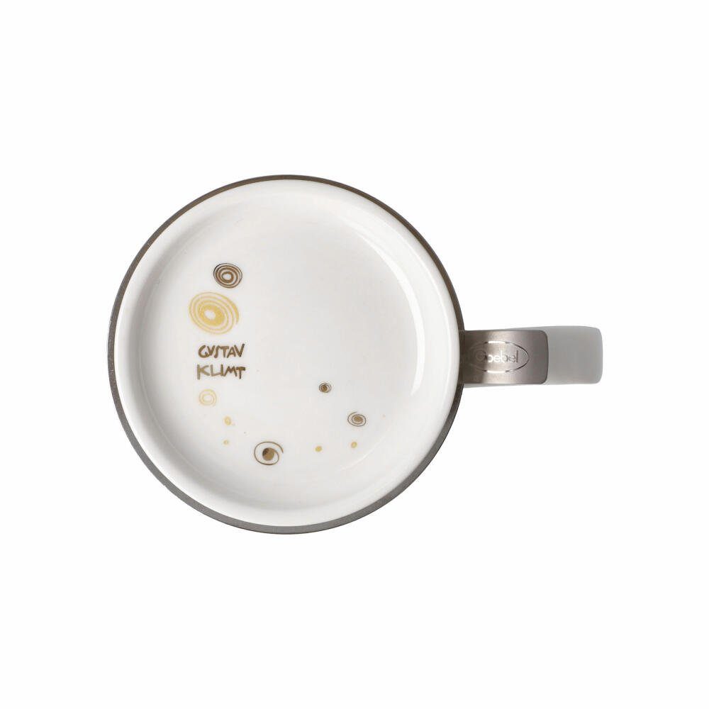 Goebel Tasse Teetasse Gustav Klimt - Der Kuss, Fine Bone China, Metall