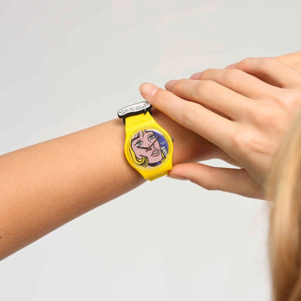 Swatch Luxusuhr Reverie von Roy Lichtenstein, die Uhr SO28Z117