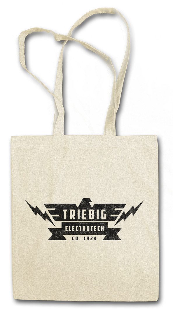 Beuteltasche Triebig Electrotech Stofftasche Zeichen Sign Insignia Strain Logo