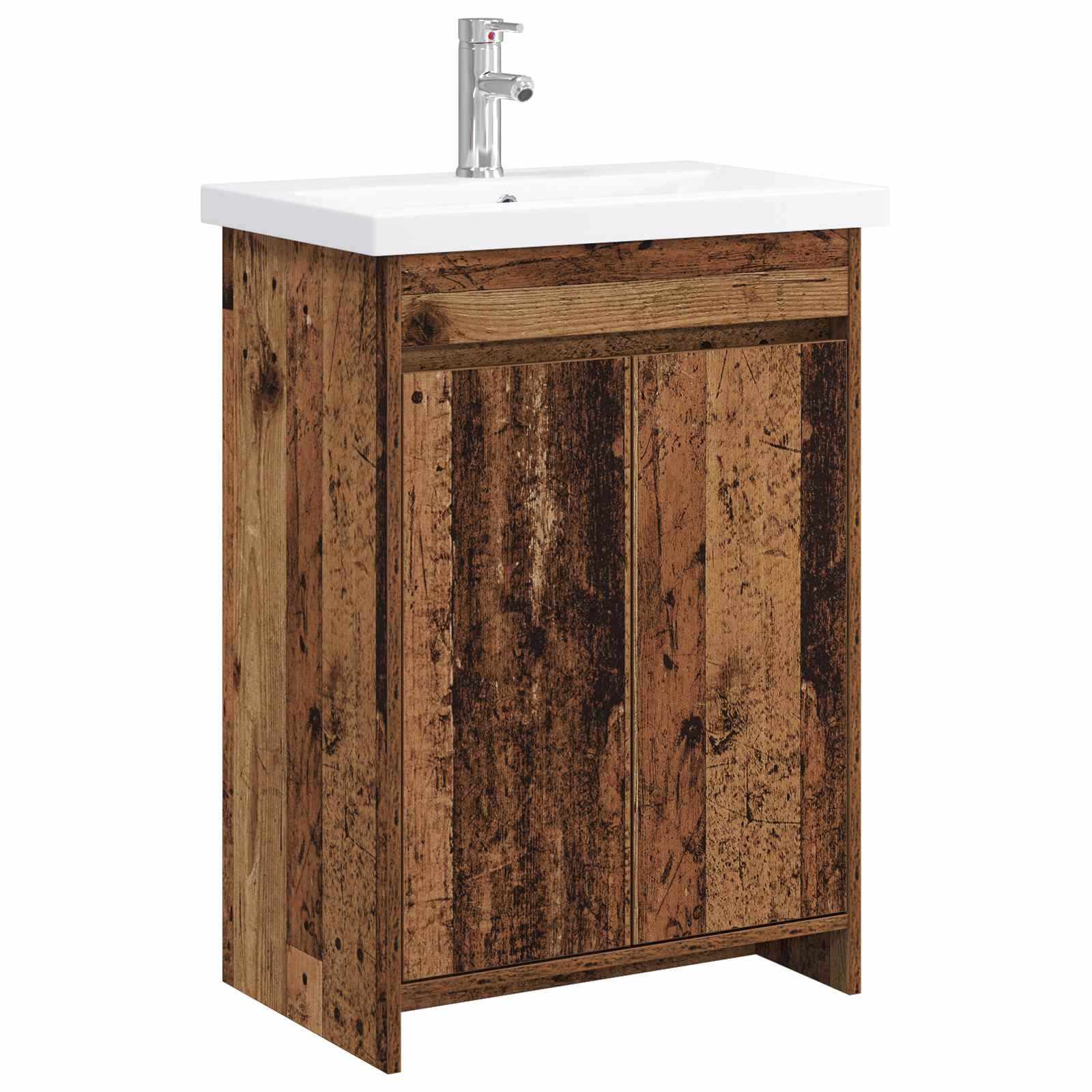 Badezimmerspiegelschrank Badezimmermöbel-Set Altholz 81 x 40 x 84,5 cm Holzwerkstoff