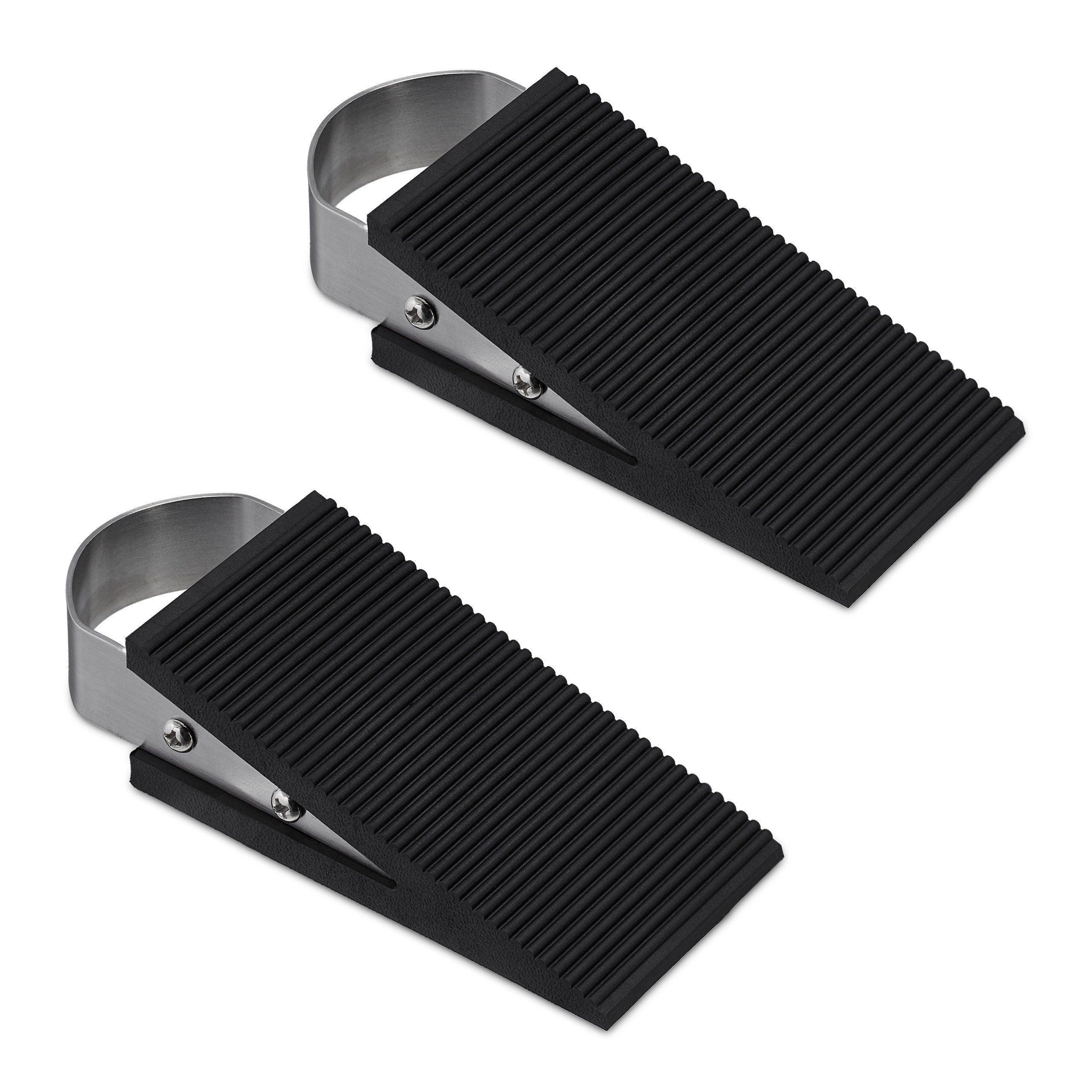 relaxdays Türstopper 2er Set Türkeil Gummi günstig online kaufen