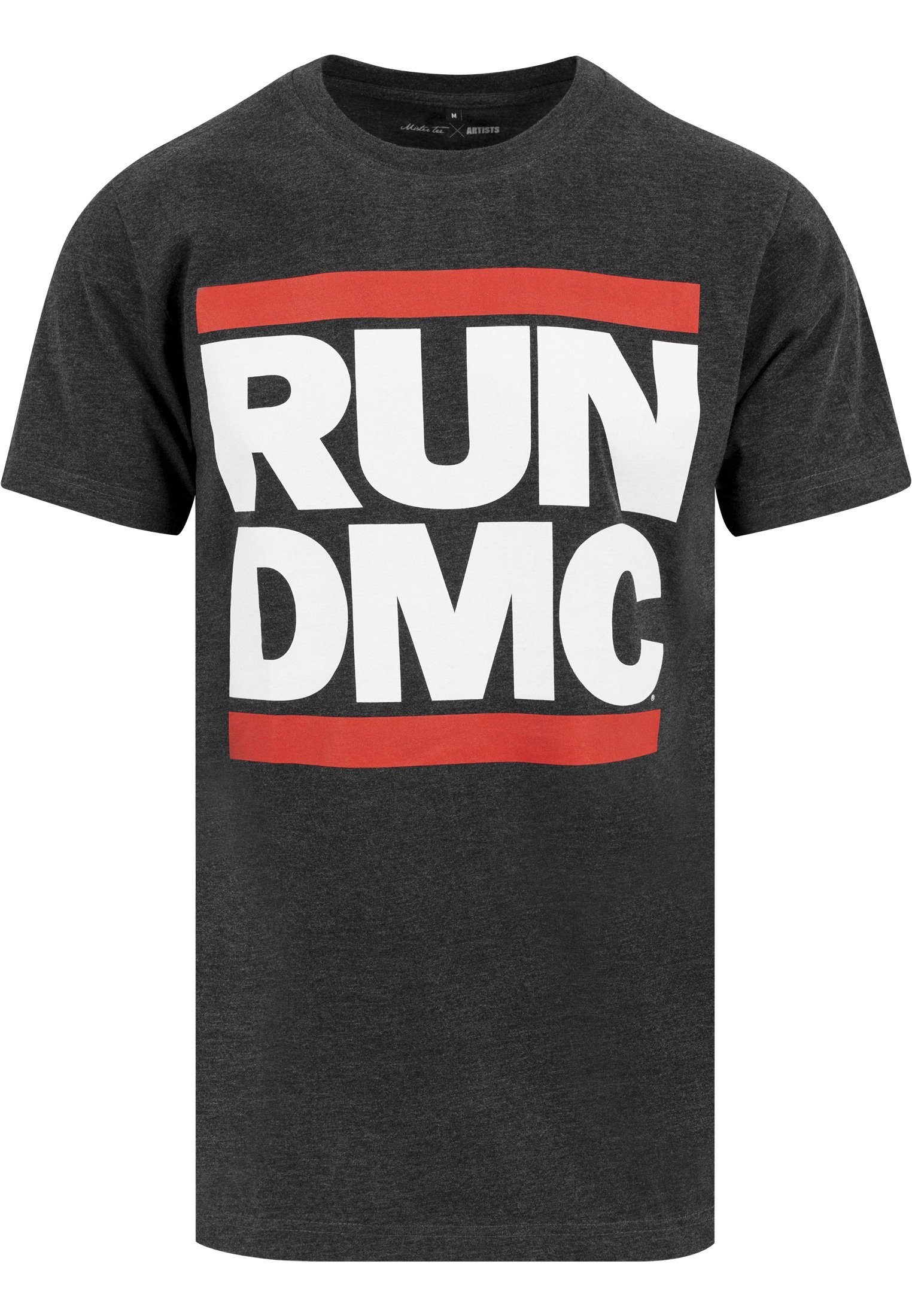 Tee Herren T-Shirt MisterTee Run (1-tlg) Logo DMC charcoal