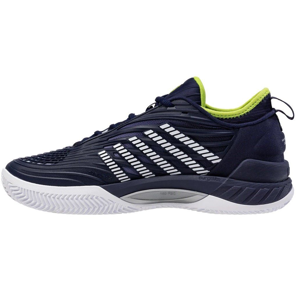 K-Swiss Performance Hypercourt Supreme 2 HB Clay/Sandplatz - peacoatblau/weiss/limegrün Tennisschuh
