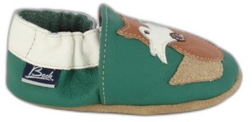 Beck Krabbelschuh Fuchs Krabbelschuh (weiche, leichte, flexible Lauflernschuhe, für die allerersten Schritte im Leben) chromfrei gegerbtes Leder, seitliche Gummizüge