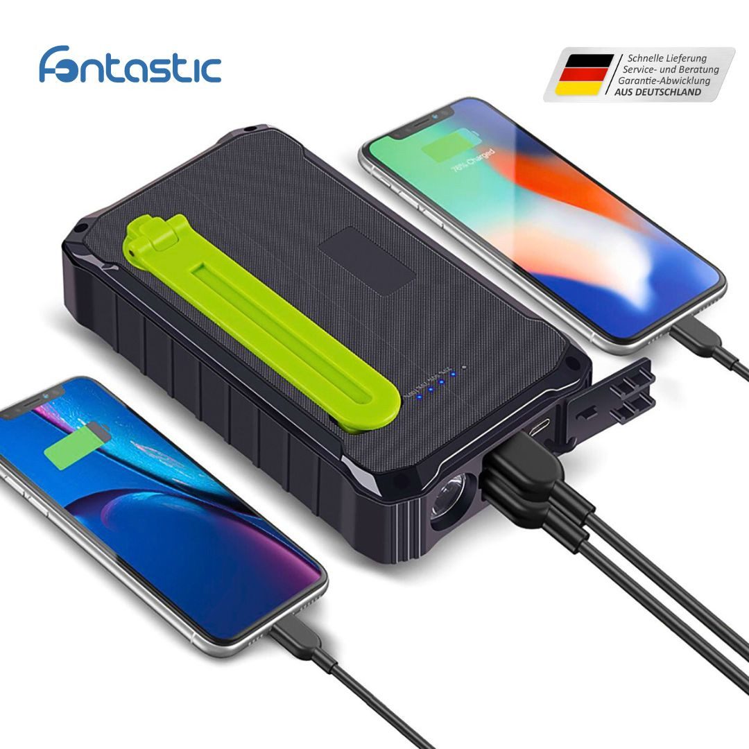 fontastic Solar Power Bank Crank10 Solar Powerbank