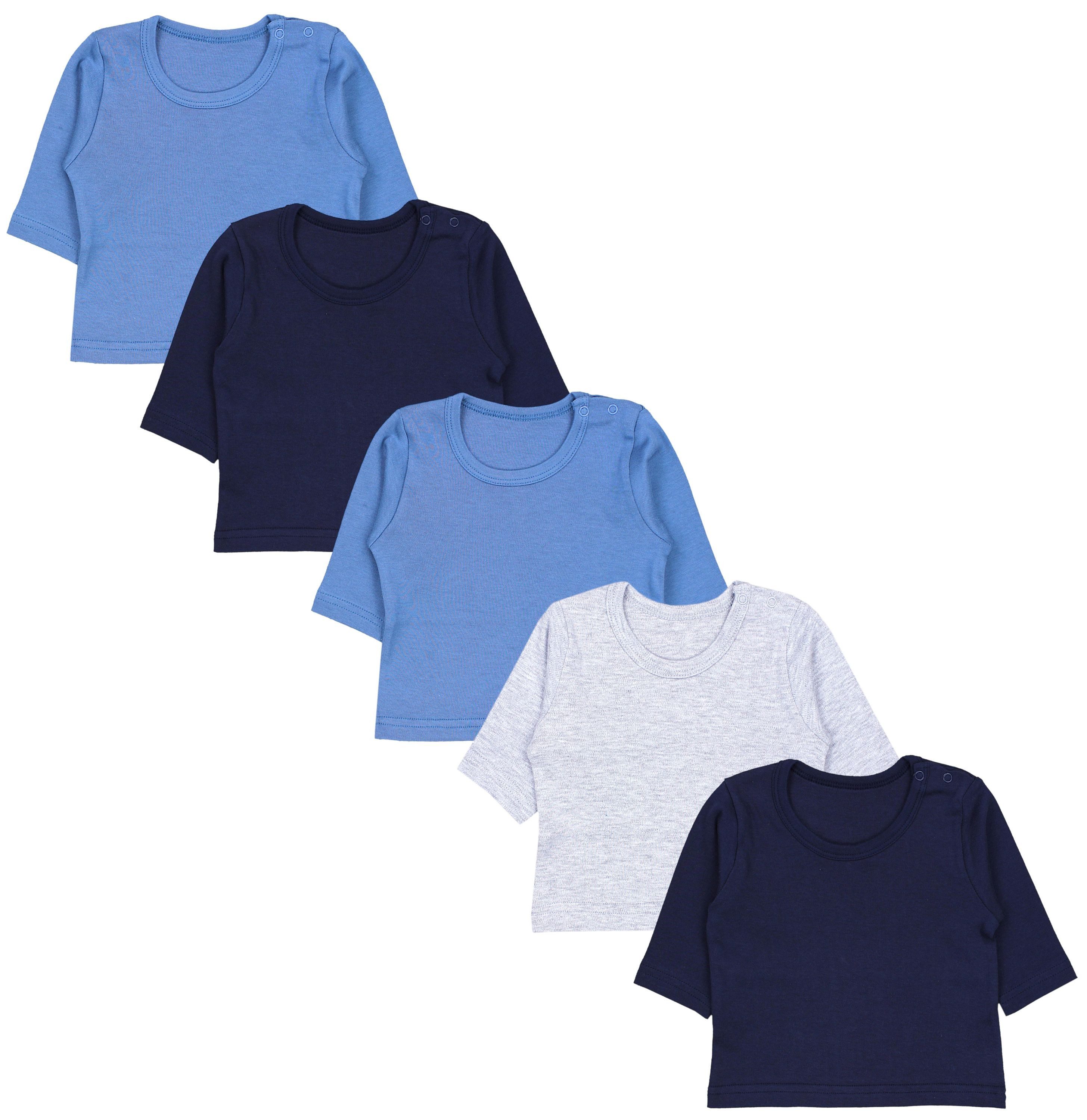 TupTam Langarmshirt TupTam Baby Jungen Langarmshirt Gestreift 5er Set