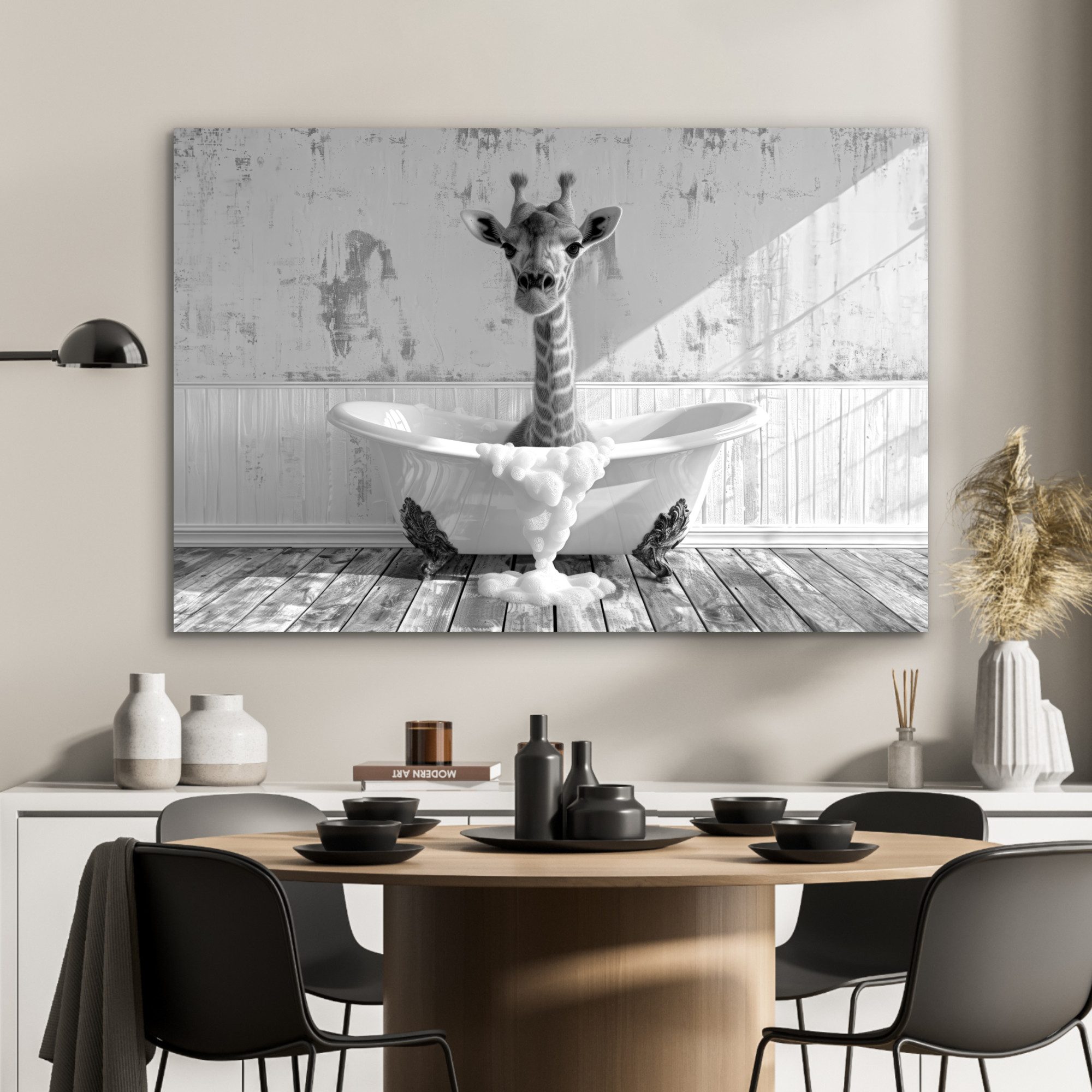 MuchoWow Metallbild Giraffe - Tier - günstig online kaufen