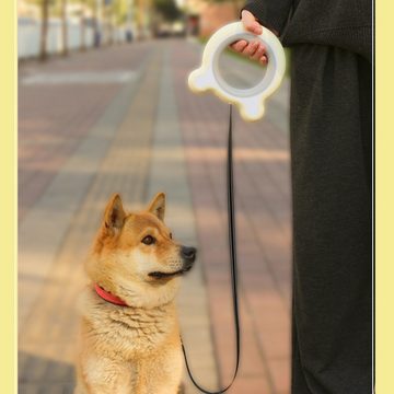 XDeer Hundeleine LED-Hundeleine Flexible Einziehbare Hundeleine Blinkende, Haustier-Leine für Kleine und Mittelgroße Hunde
