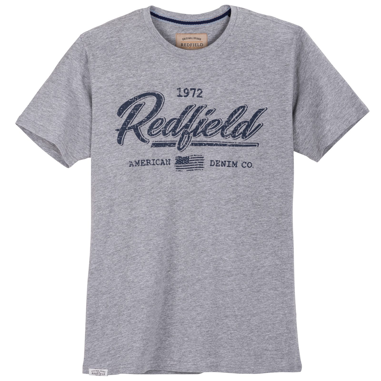 redfield Rundhalsshirt Redfield XXL T-Shirt Vintage-Logoprint günstig online kaufen