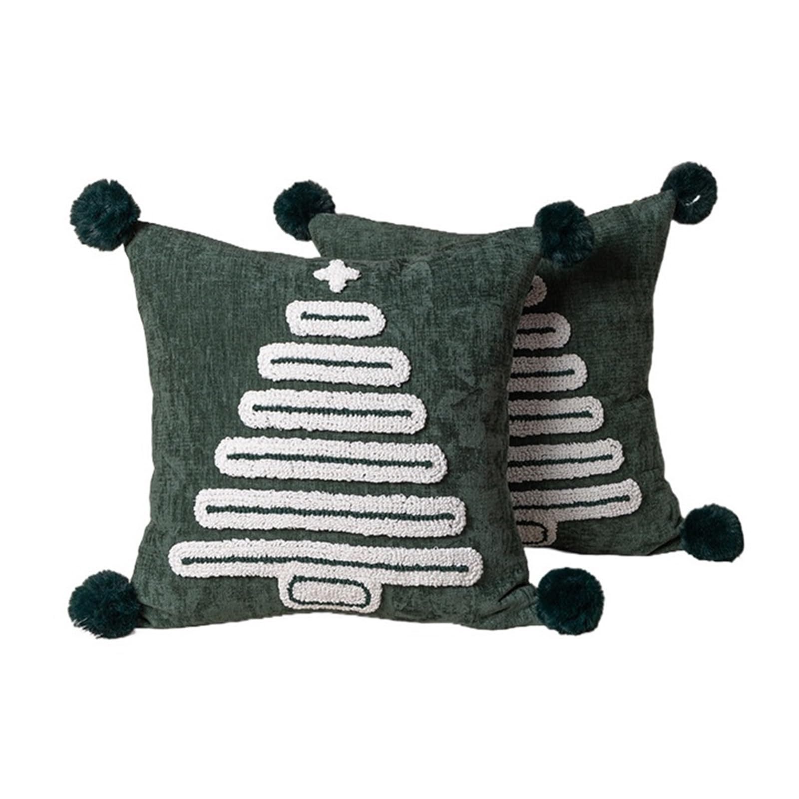 CLTYQ Kissenbezug Weihnachten 2 Stück, Weihnachtsdeko Kissenbezug 45x45 cm, günstig online kaufen