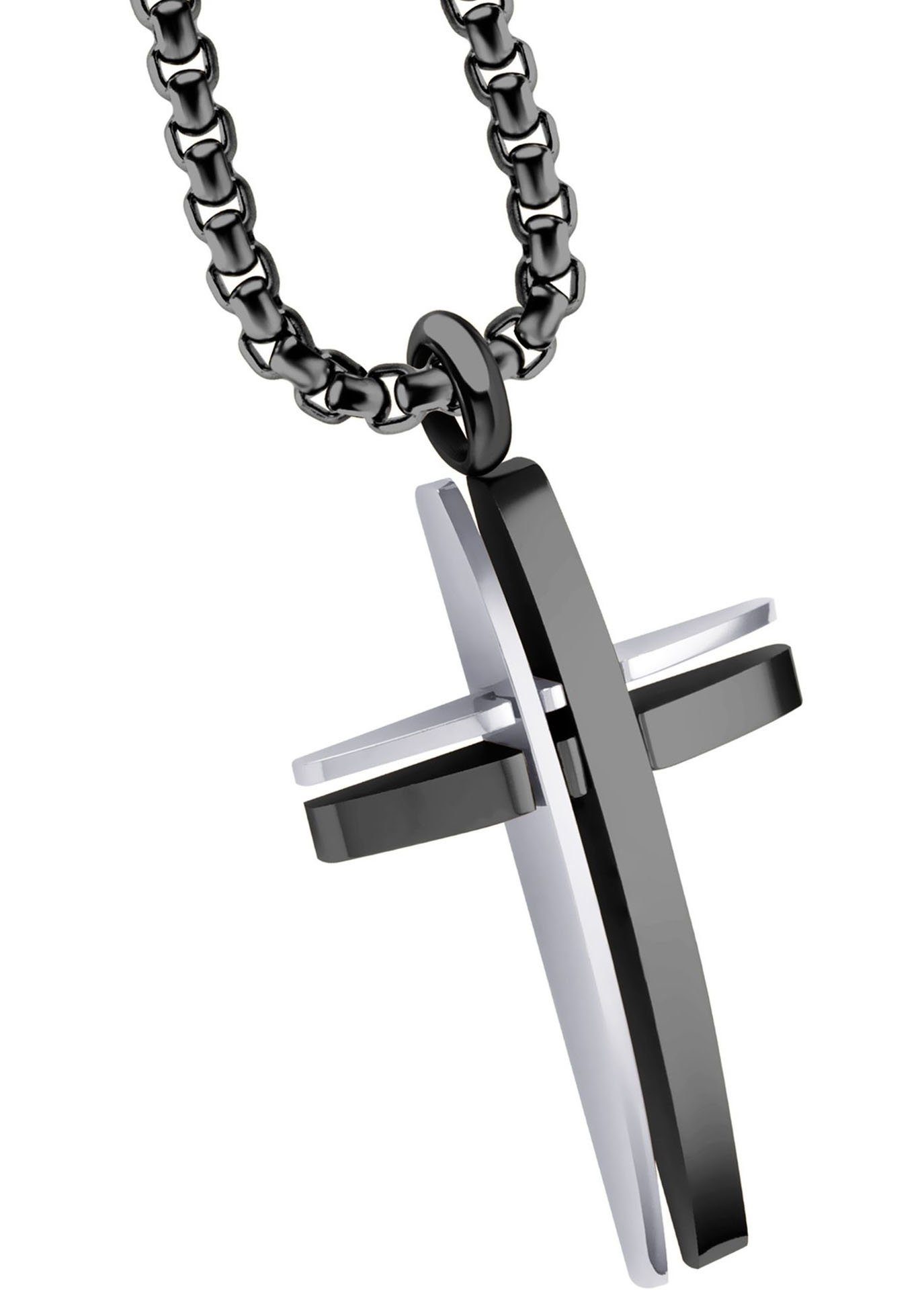 Firetti Kette mit Anhänger Schmuck Geschenk Kreuz