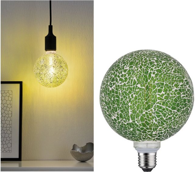 Paulmann »Miracle Mosaic Grün E27 2700K dimmbar« LED-Leuchtmittel, E27, 1 Stück, Warmweiß-Otto