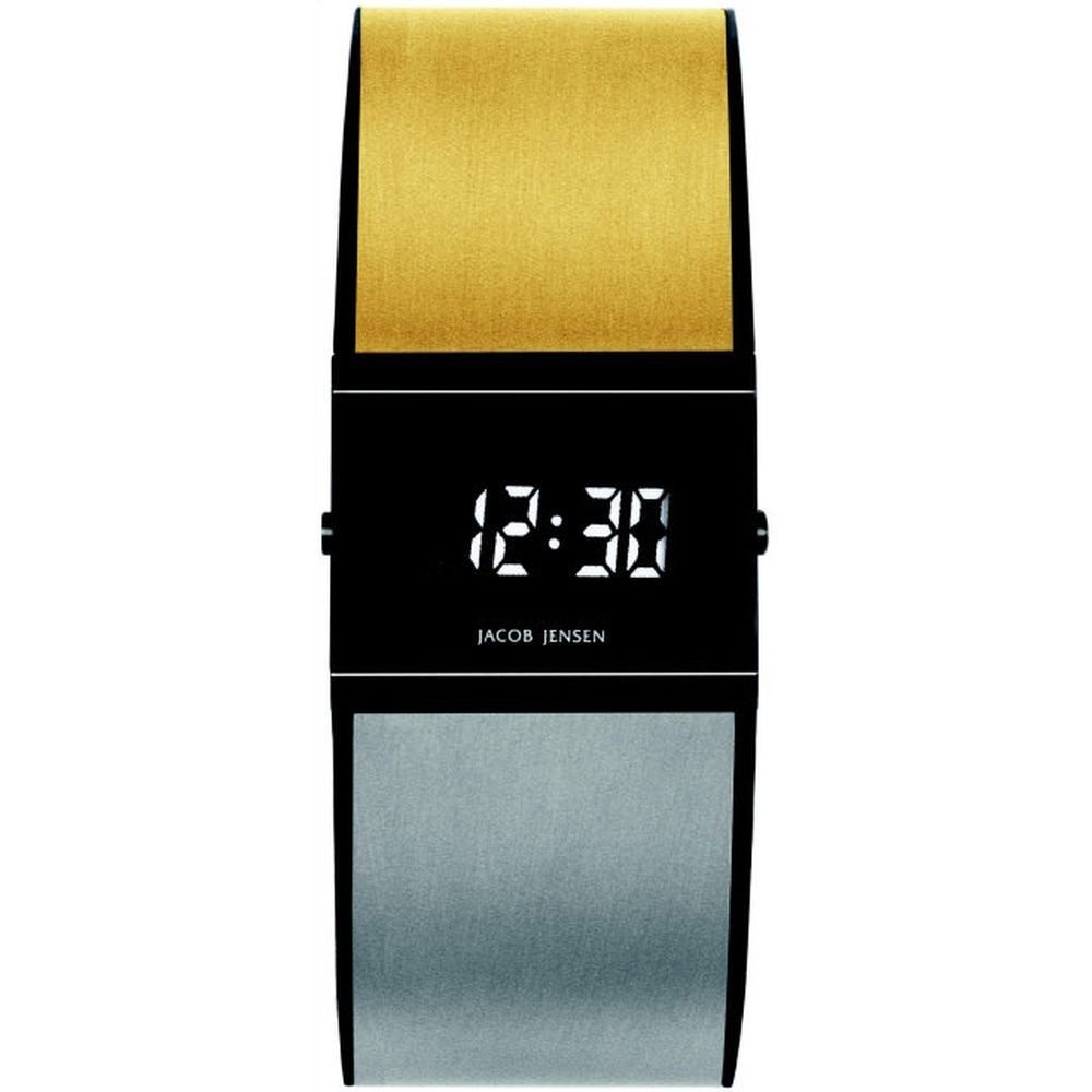 Jacob Jensen Titanuhr JACOB JENSEN Herren Armbanduhr DIGITAL SERIES 533 bicolor B. 29 mm