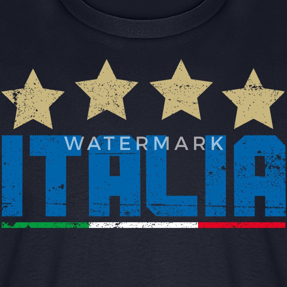 Spreadshirt T-Shirt Italien Vier Sterne Weltmeister Fußball Männer Premium T-Shirt (1-tlg)