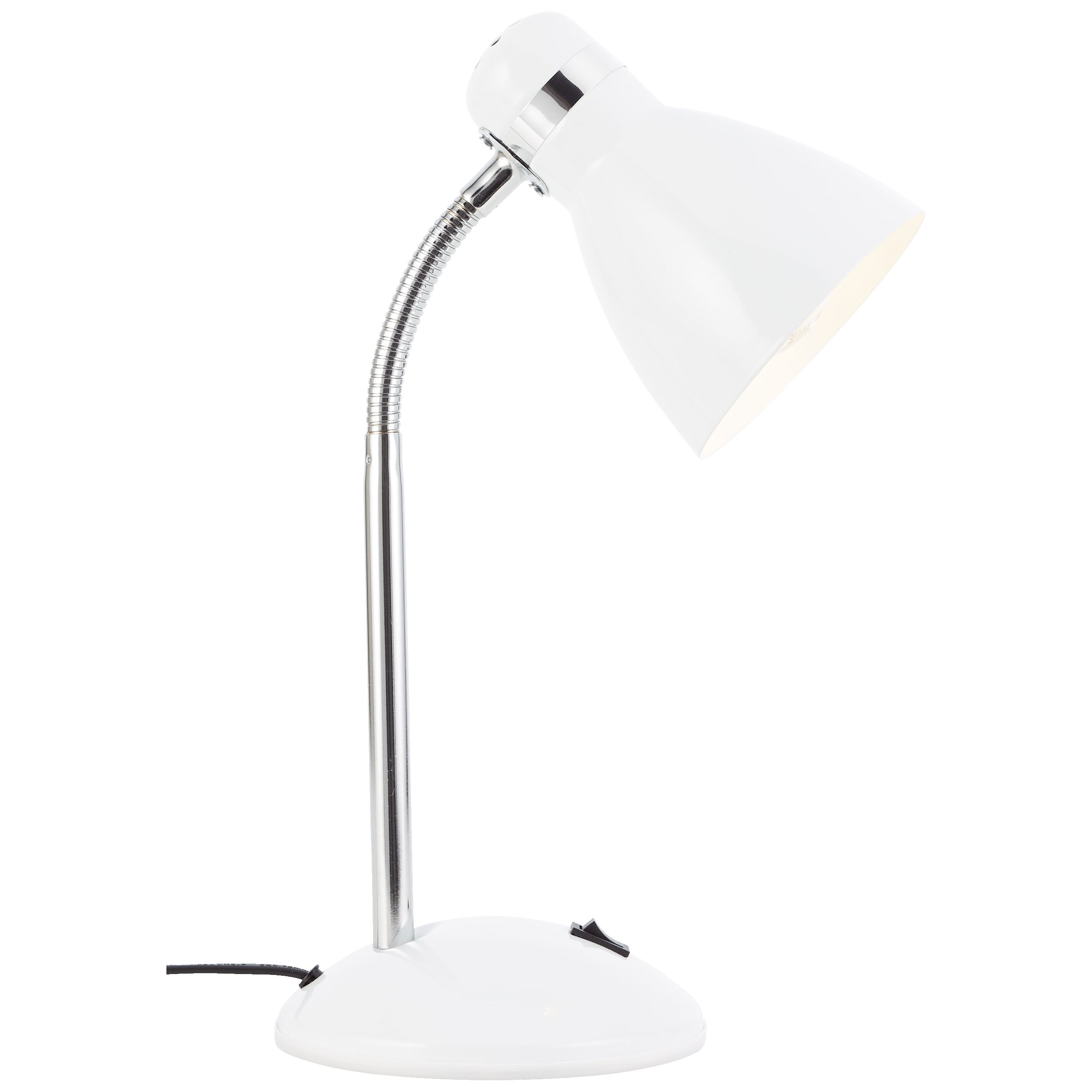 Lightbox Tischleuchte, ohne Leuchtmittel, Schreibtischlampe, 34 x 14 cm, E27, max. 25 W, schwenkbar, weiß