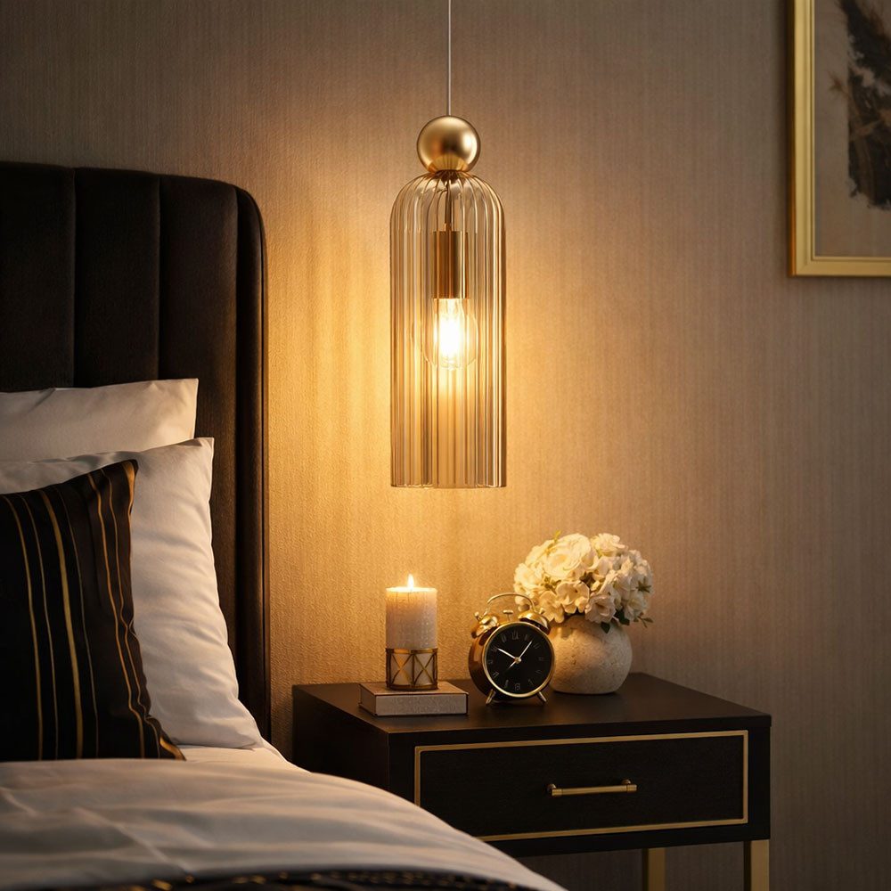 Maytoni Hängeleuchte, Leuchtmittel nicht inklusive, Esszimmerlampe Pendelleuchte Deckenleuchte Küchenlampe Hängelampe Gold