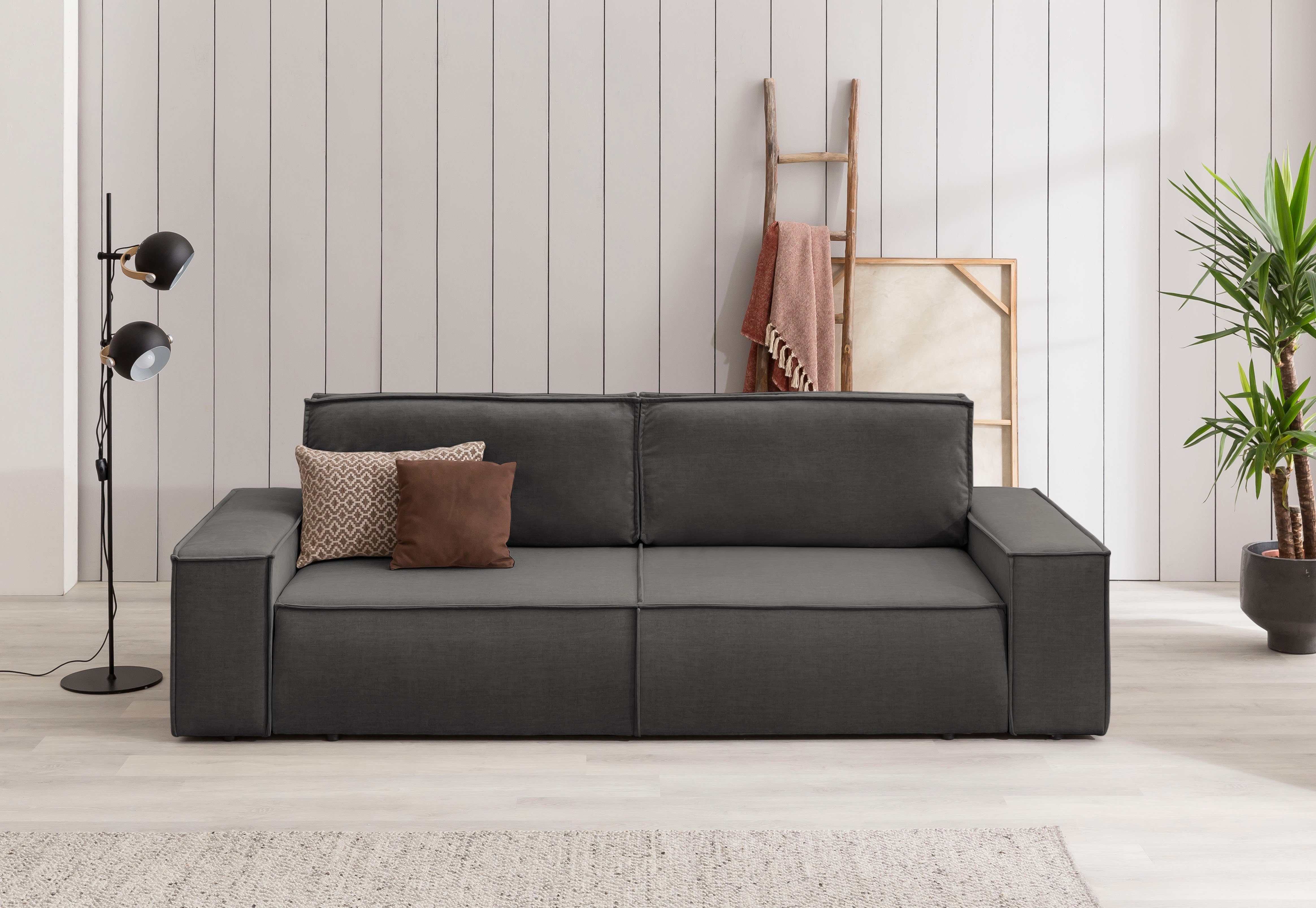Home affaire 3-Sitzer SHERWOOD Schlafsofa (257cm) günstig online kaufen