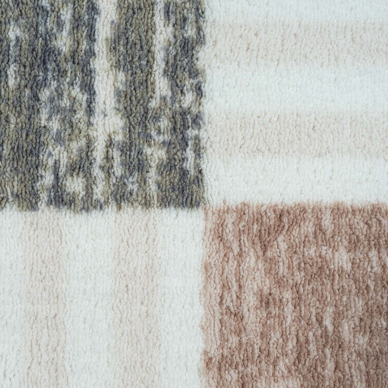TaraCarpet Teppich Kurzflorteppich TaraCarpet Empire Retromuster absolut Modern fürs, rechteckig, Höhe: 14 mm, Retro Design in modernen Wohnfarben blau