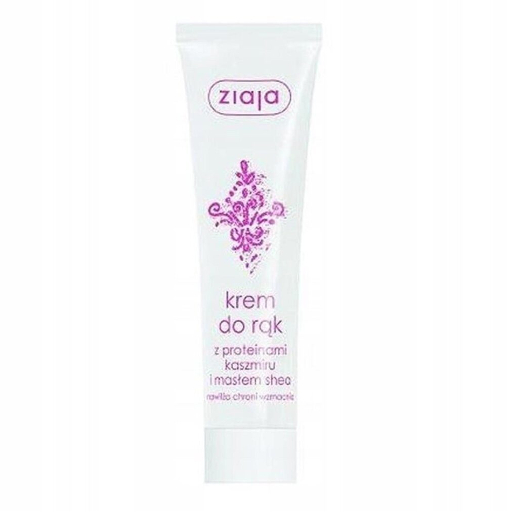 Ziaja Nagelpflegecreme Feuchtigkeitsspendende Handcreme mit Kaschmirproteinen und Sheabutter