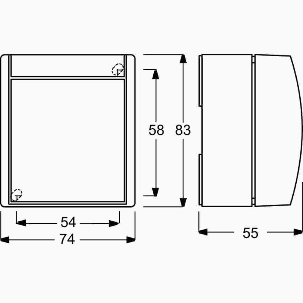 Busch-Jaeger Lichtschalter OCEAN AP/FR Kreuzschalter