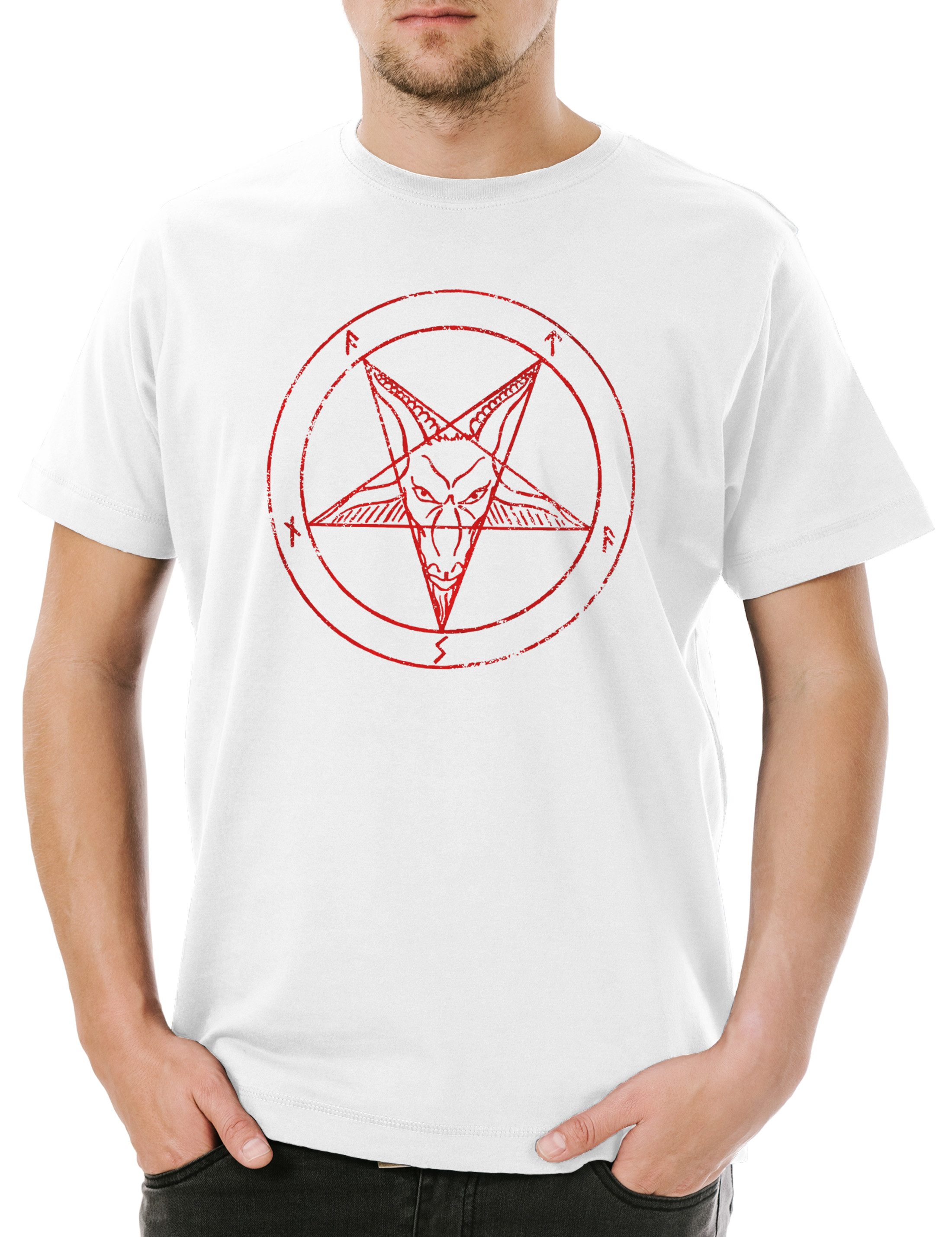 Urban Backwoods Print-Shirt Baphomet Pentagram Sign günstig online kaufen