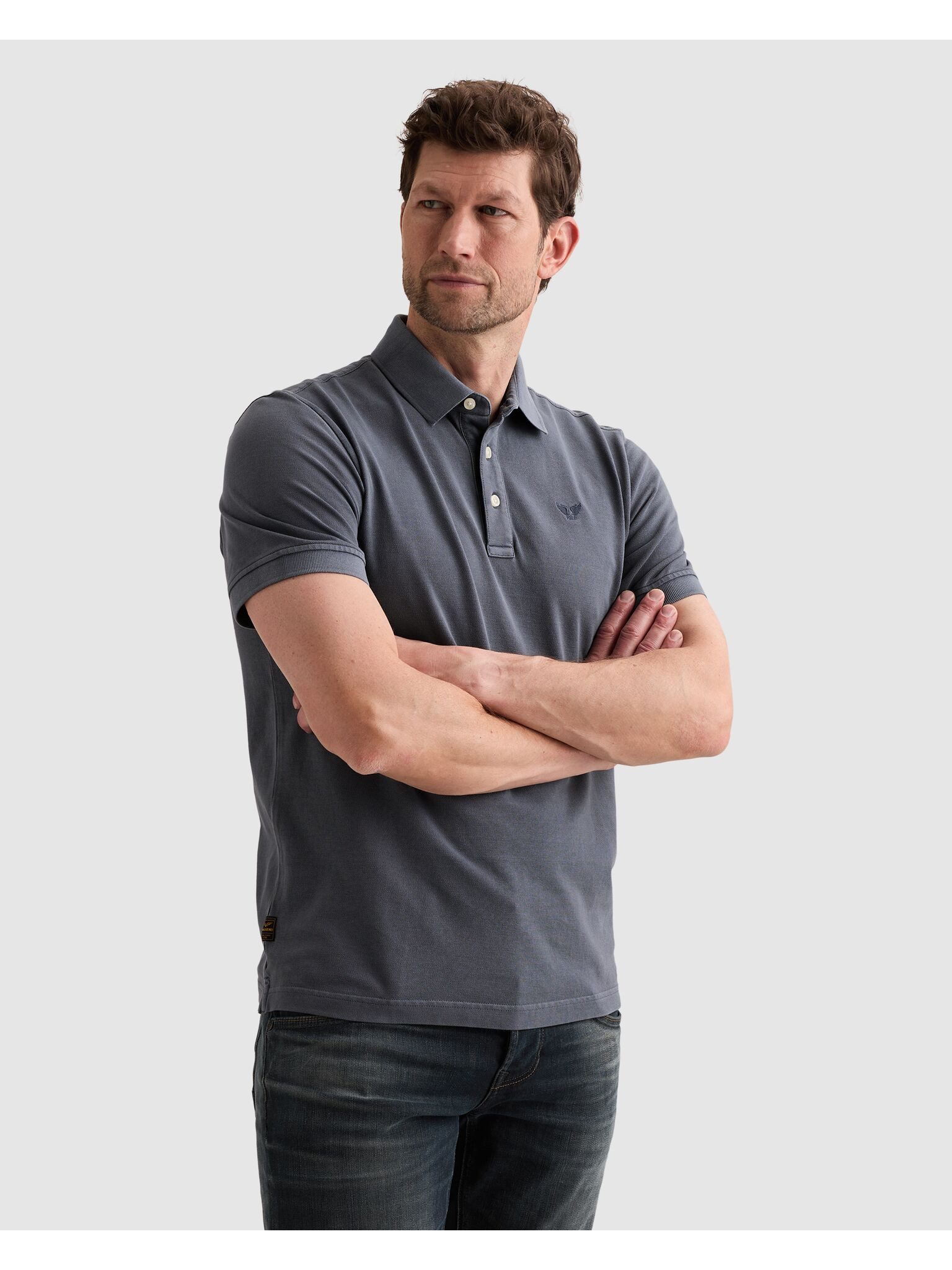 PME LEGEND Poloshirt Short sleeve polo pique garment dyed Piqué aus trageangenehmer Baumwolle
