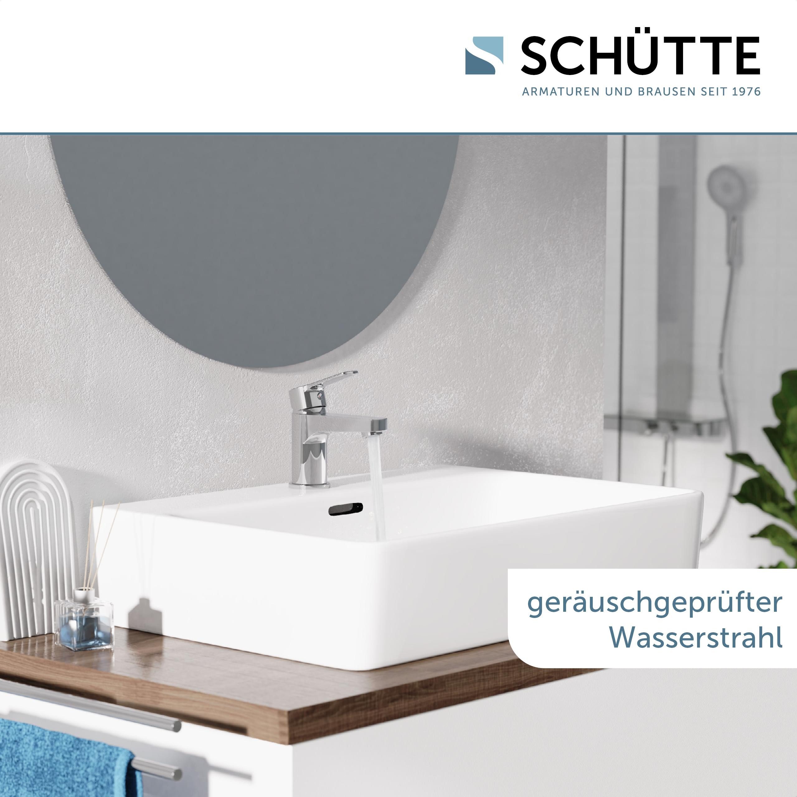 Schütte Waschtischarmatur PADUA chrom Kartusche, Marken-Mischdüse, Flexschl günstig online kaufen