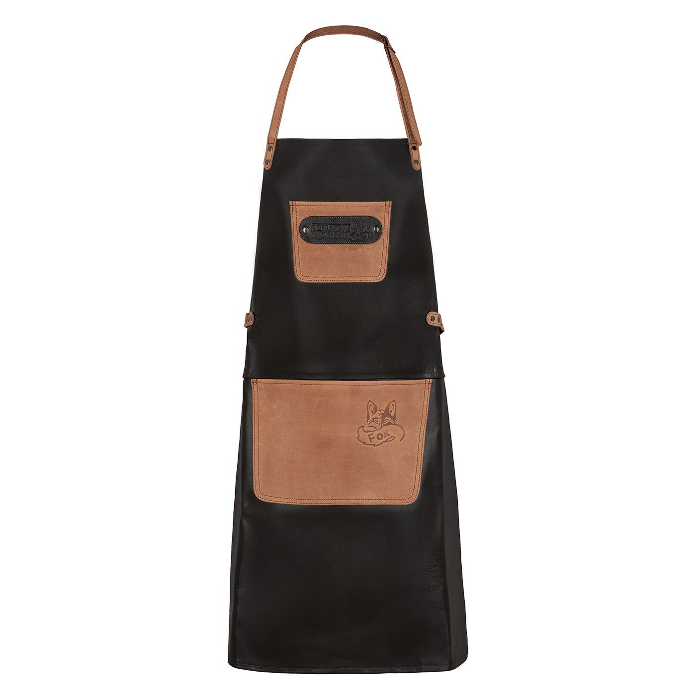 BLACK FOREST FOX Grillschürze ALPHA Büffel Leder Grillschürze BBQ Kochschürze Küchenschürze