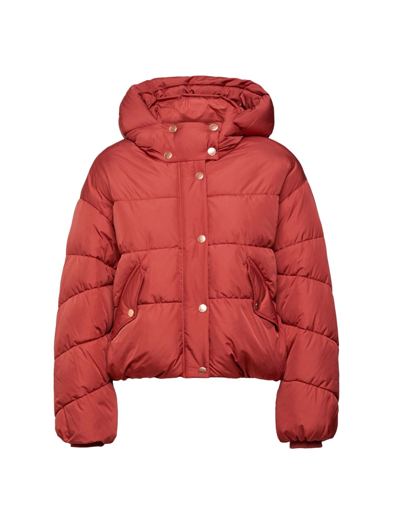 edc by Esprit TERRACOTTA Color-Block-Steppjacke Steppjacke